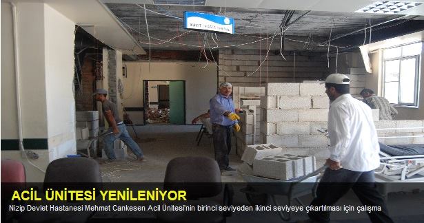 Acil ünitesi yenileniyor