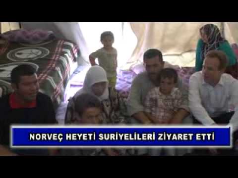 Norveç heyeti suriyelileri ziyaret etti