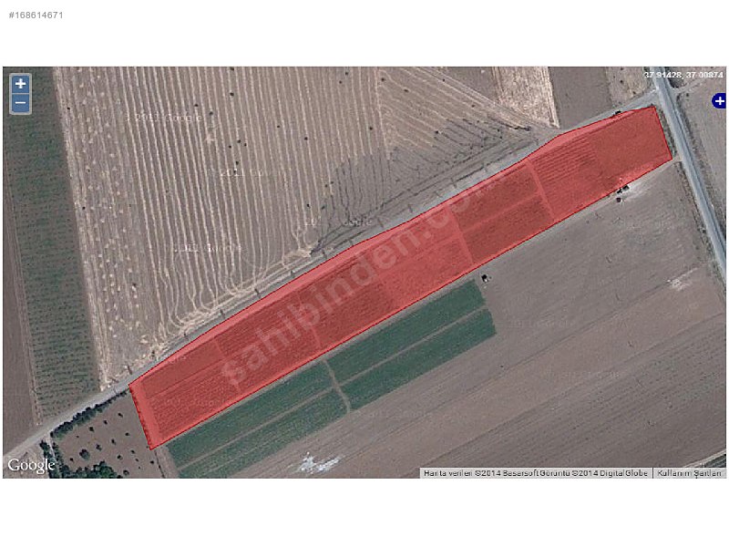 Tilmiyen (günaltı) köyünde 14640 m2 boş sulu tarla