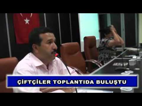 çiftçiler toplantıda buluştu