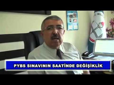 PYBS Sınavı Saat Değişikliği !!!