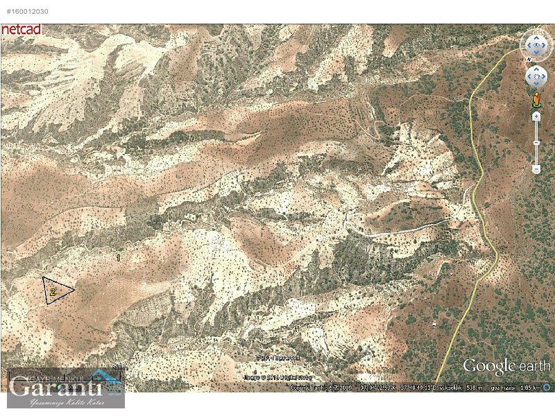 Garanti Gayrimenkulden 3750metre tamamı 48000tl Fıstıklık..