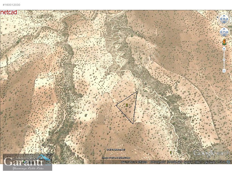 Garanti Gayrimenkulden 3750metre tamamı 48000tl Fıstıklık..