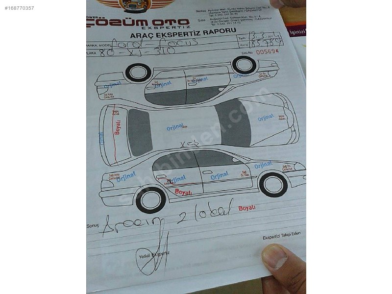 Orjinal ford focus