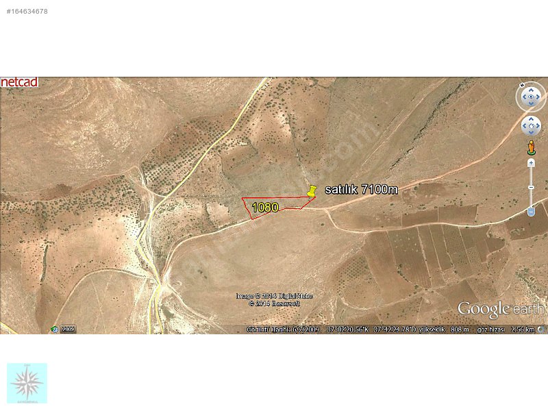 140m YOLA CEPELİ ZİRVE KONUMLU 7200M BOŞ TARLA