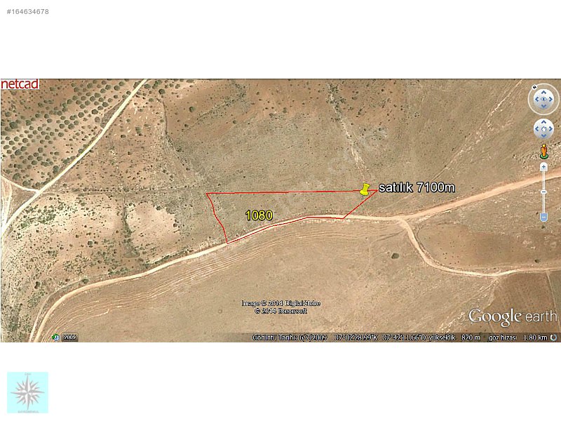 140m YOLA CEPELİ ZİRVE KONUMLU 7200M BOŞ TARLA