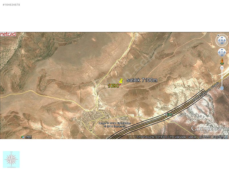 140m YOLA CEPELİ ZİRVE KONUMLU 7200M BOŞ TARLA