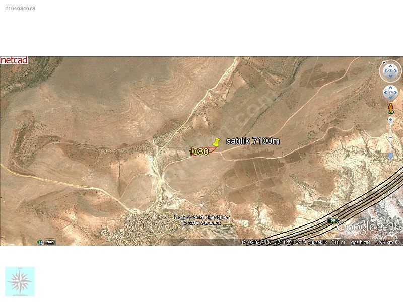 140m YOLA CEPELİ ZİRVE KONUMLU 7200M BOŞ TARLA