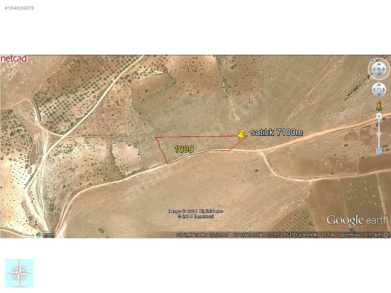 140m YOLA CEPELİ ZİRVE KONUMLU 7200M BOŞ TARLA