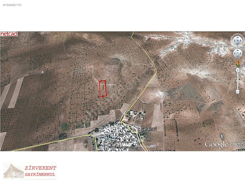 zirvekent gayrimenkulden nizip catalcada 4500m2 arazi