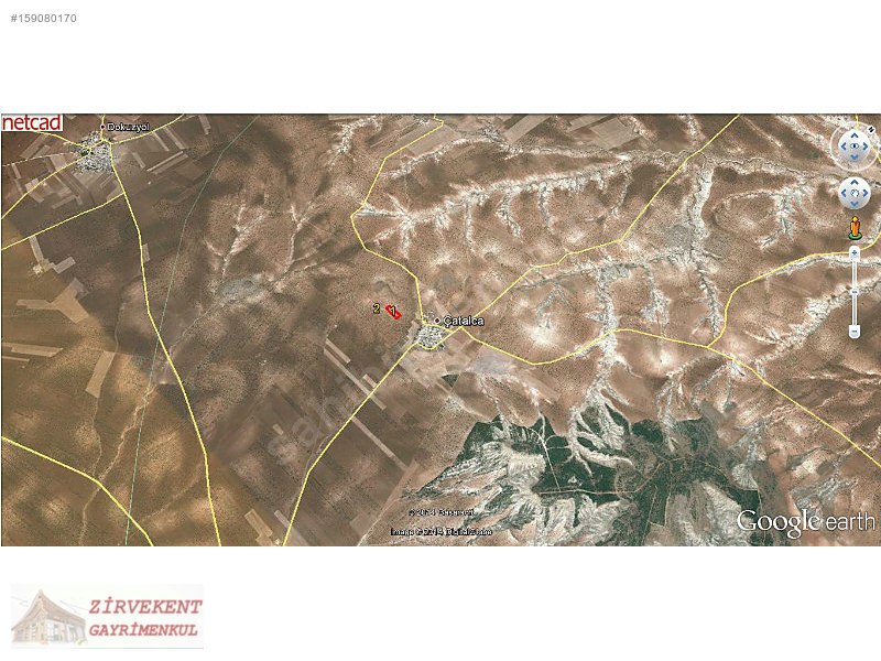zirvekent gayrimenkulden nizip catalcada 4500m2 arazi
