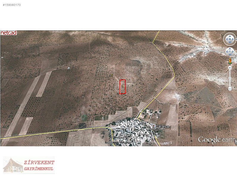 zirvekent gayrimenkulden nizip catalcada 4500m2 arazi