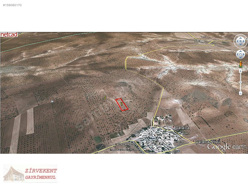 zirvekent gayrimenkulden nizip catalcada 4500m2 arazi