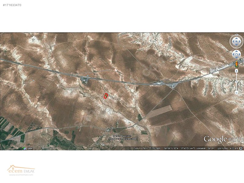 ECEM EMLAK  NİZİP BAHÇELİKÖY 4000 m2   YATIRIM YERİ İLAN NO4
