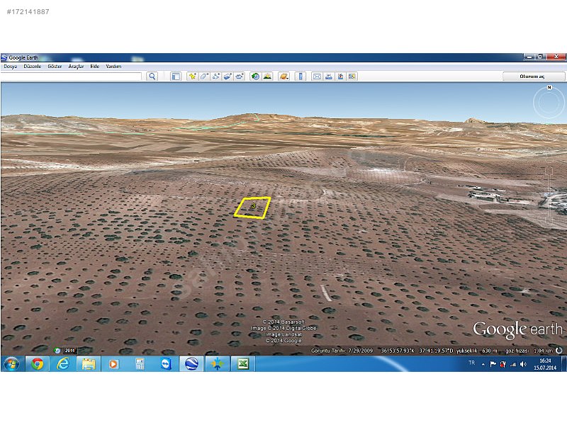 Satılık arazi nizip çatalca 1750m2 40000m2