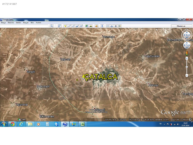 Satılık arazi nizip çatalca 1750m2 40000m2