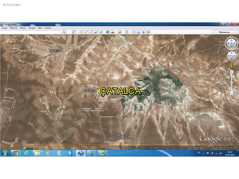 Satılık arazi nizip çatalca 1750m2 40000m2