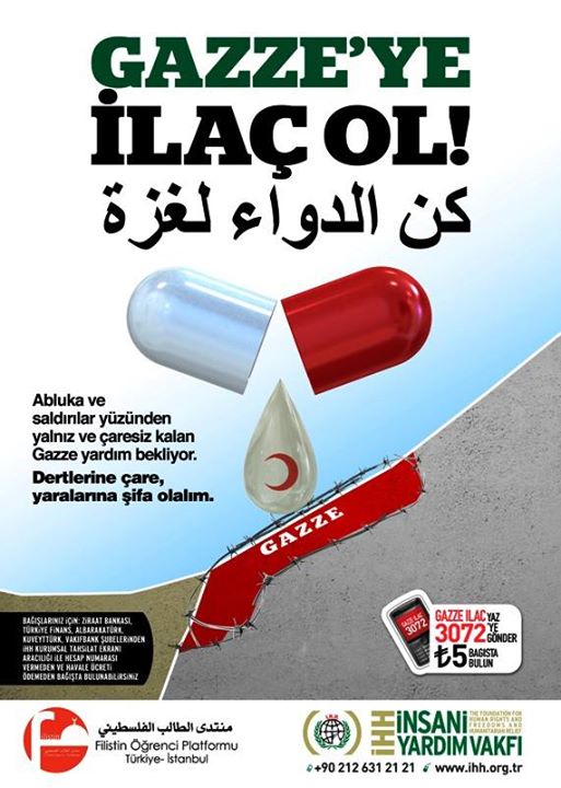 Gazzeye ilaç ol
