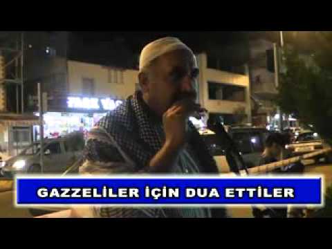 Gazzeliler için dua ettiler