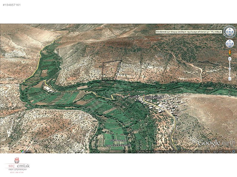 SEÇ EMLAK'TAN NİZİP-GÜDER KÖYÜNDE MAHSULLU FISTIK 14.700m2