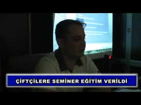 çiftçilere seminer eğitim verildi