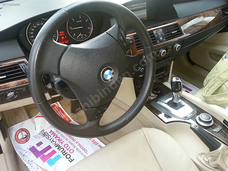 2008 bmw 5.20d premium joystick askeri doktordan motor garantili