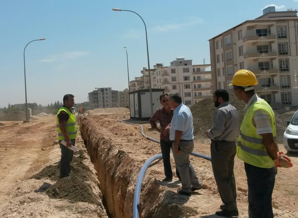 Avrupa Birliği içme suyu projesi alan çalışması süratle devam etmektedir.