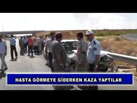 Hasta görmeye giderken kaza yaptılar