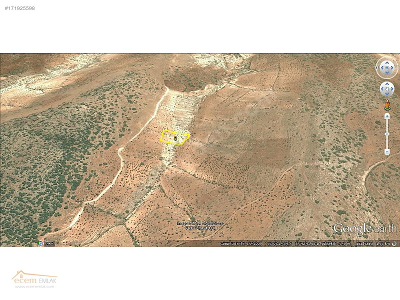 ECEM EMLAK NİZİP TATLICAK 4300 m2 YATIRIM YERİ İLAN NO10