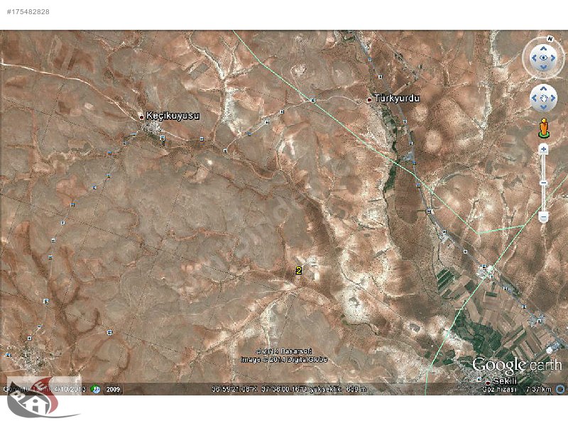 Sekili 2800mt fıstık zeytin bağ elektirikvar