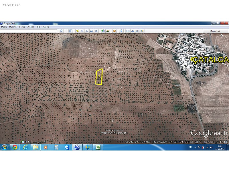 SATILIK ARAZİ NİZİP ÇATALCA 1750M2 40000tl