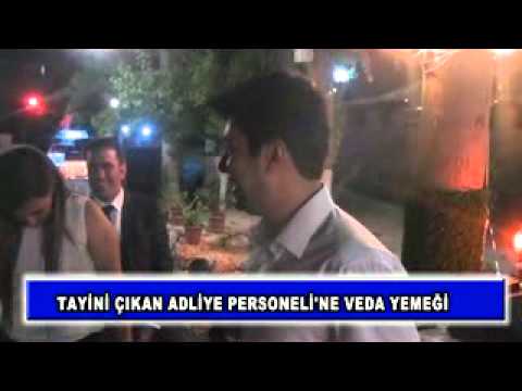 Tayini çıkan adliye personeli'ne veda yemeği