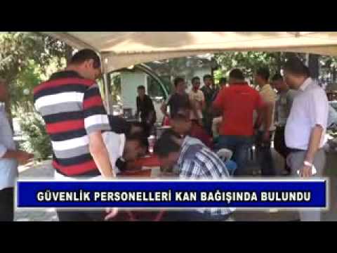 Güvenlik personelleri kan bağışında bulundu