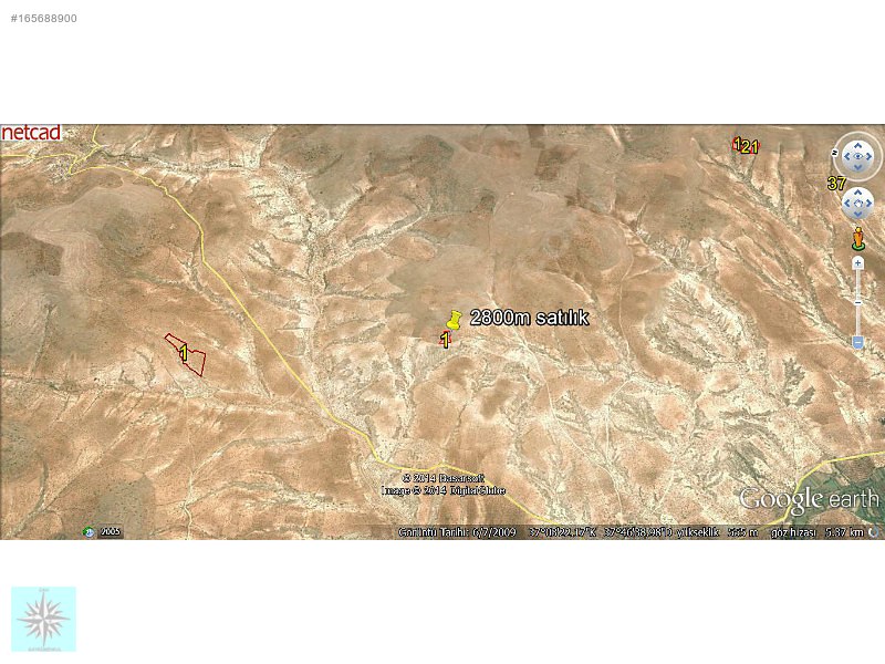 2800m süper zirve 10km görüş alanı olan arazi satılık