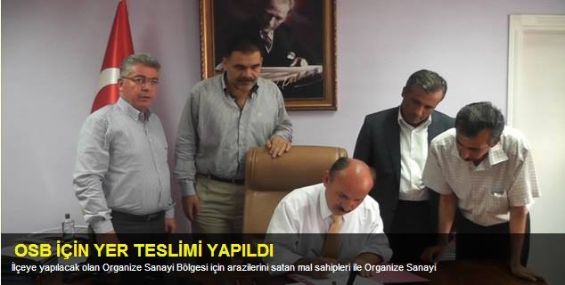 Organize sanayii için yeni yer tespiti yapıldı