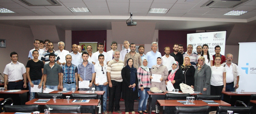 Nizip Ticaret Odası Uygulamalı Girişimcilik Eğitimi Sertifika Töreni Düzenlendi.