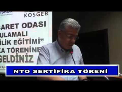 Nto sertifika töreni