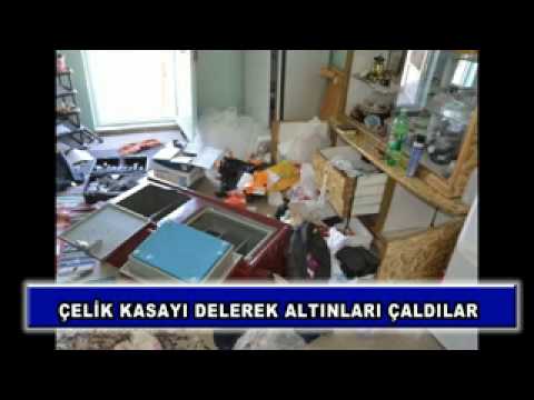 çelik kasayı delerek altınları çaldılar