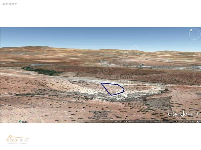Ecem emlak'tan nizip sekili'de  6200 m2 yatırım yeri ilan no 462