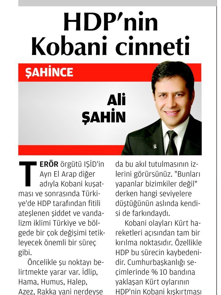 Ali Şahin Mesajları