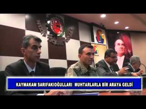 Kaymakam sarıfakıoğulları muhtarlarla bir araya geldi