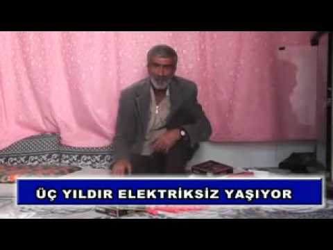 üç yıldır elektriksiz yaşıyor