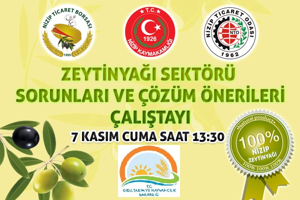 NTO’da Zeytinyağı Sektörü Sorunları ve Çözüm Önerileri Toplantısı Düzenlenecek.