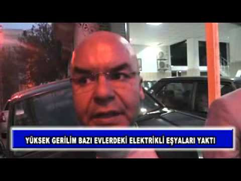 Yüksek gerilim bazı evlerdeki elektrikli eşyaları yaktı