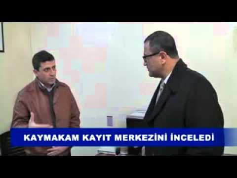 Kaymakam kayıt merkezini inceledi