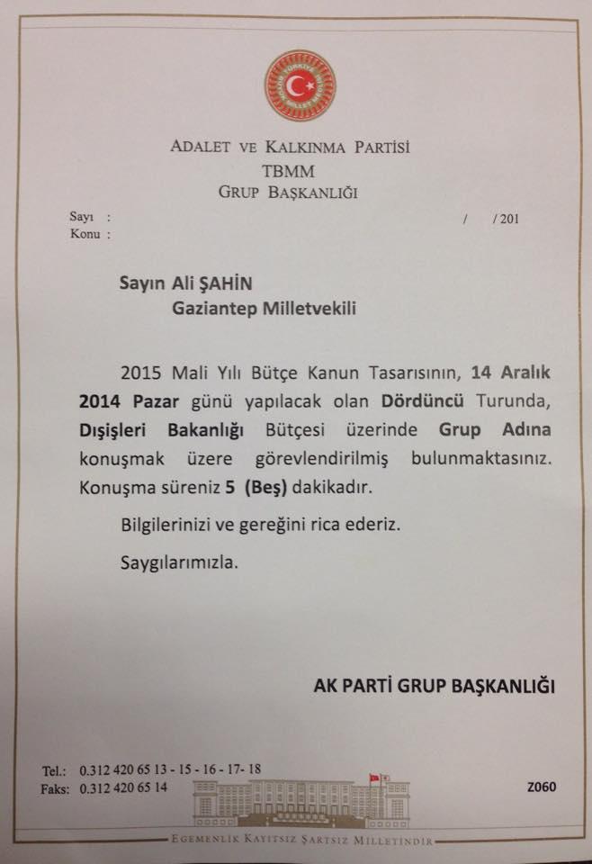 Ali Şahin Mesajları