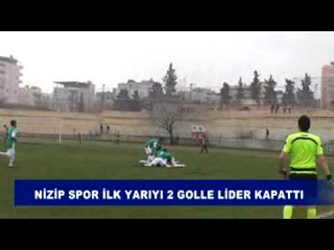 Nizip spor ilk yarıyı 2 golle lider kapattı