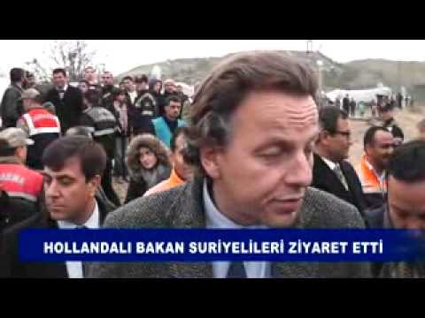 Hollandalı bakan suriyelileri ziyaret etti