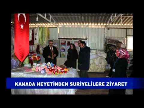 Kanada heyetinden suriyelilere ziyaret