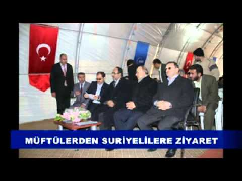 Müftülerden suriyelilere ziyaret